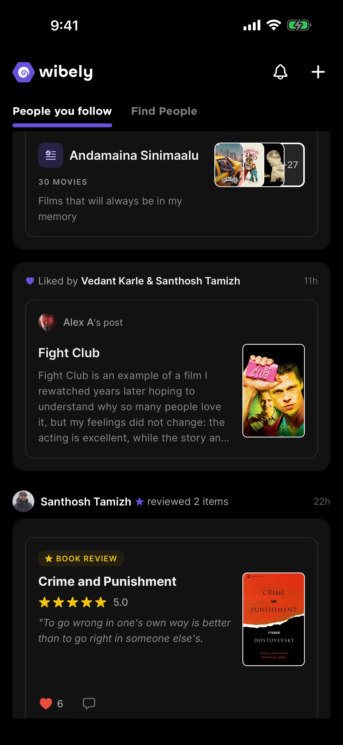 A feed of what your friends are watching and playing